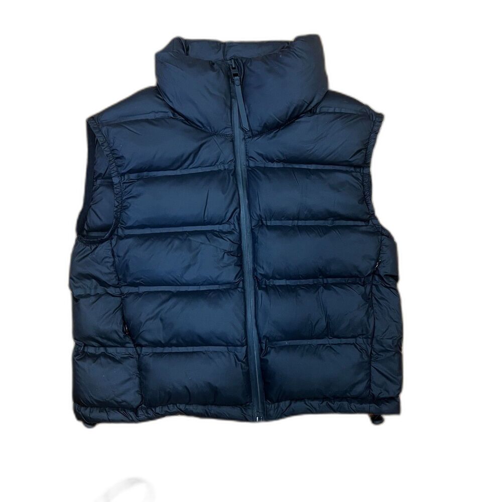 Zara women's insulated technical black puffer vest XS , Extra Small